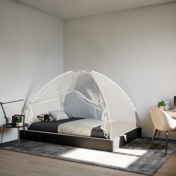 vidaXL Hyttysverkko Mongolia ovilla 220 verkko valk. 200x180x135 cm