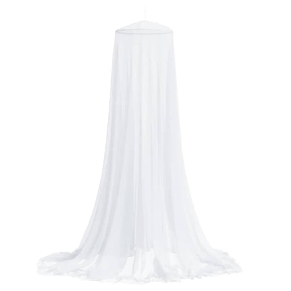 vidaXL myggenet til seng 56x56x220 cm trådnet hvid