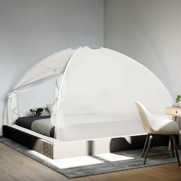 vidaXL Hyttysverkko Mongolia ovilla 220 verkko valk. 200x200x135 cm