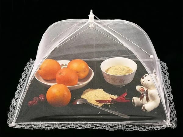 Myggnät mat sköld fruktgrill