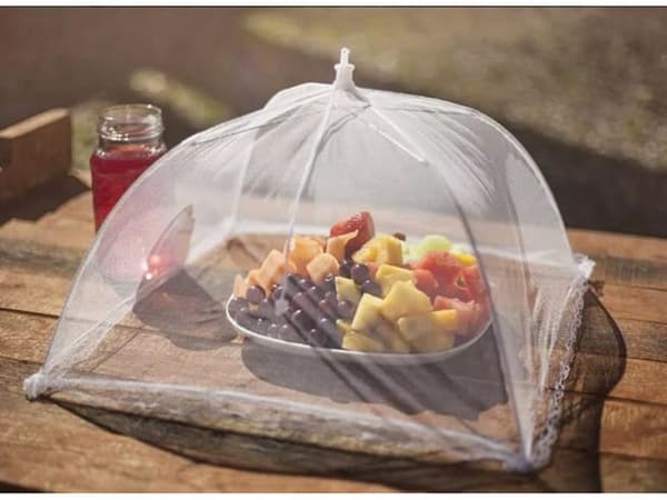 Myggnät mat sköld fruktgrill