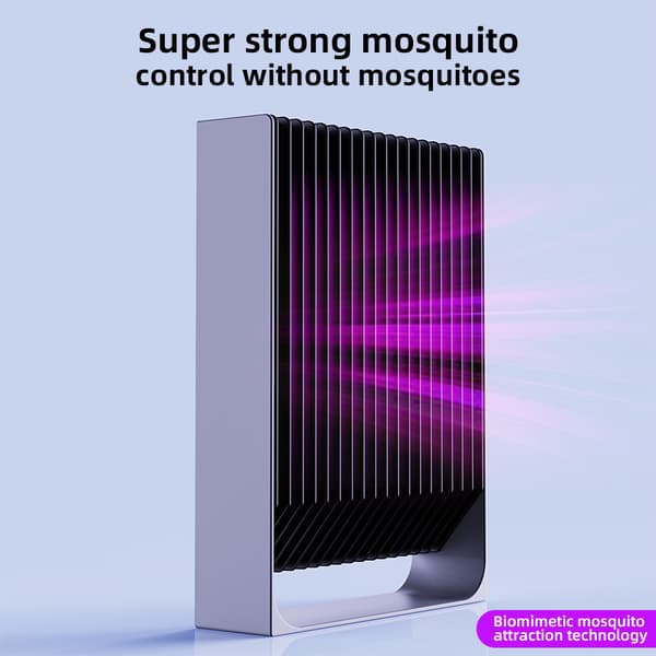 Black Knight B2000V Myggelampe USB Dobbeltfunktion Fotoinduceret Stød ABS Brandsikker, Effektiv Myggekontrol - 1200mAH Opladningsversion