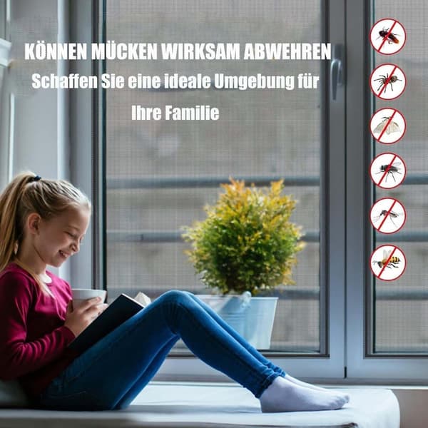 Myggenet / Myggenet til vinduer - Myggenet til vinduer 130x150cm