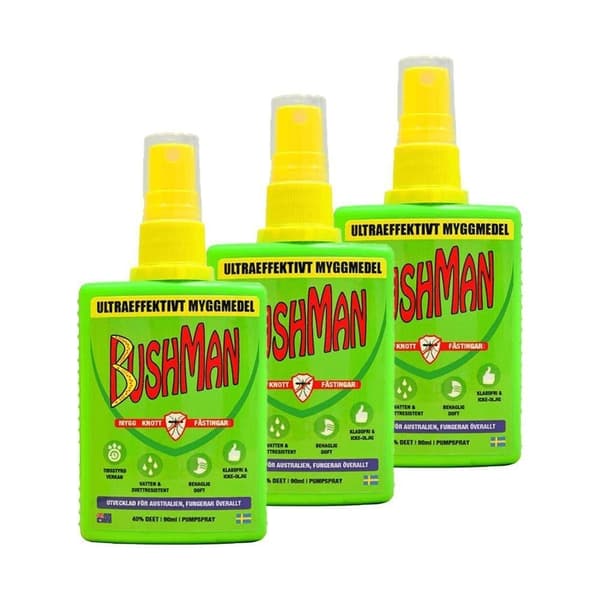 BUSHMAN MYGG SRAY 90 ML 3-PACK