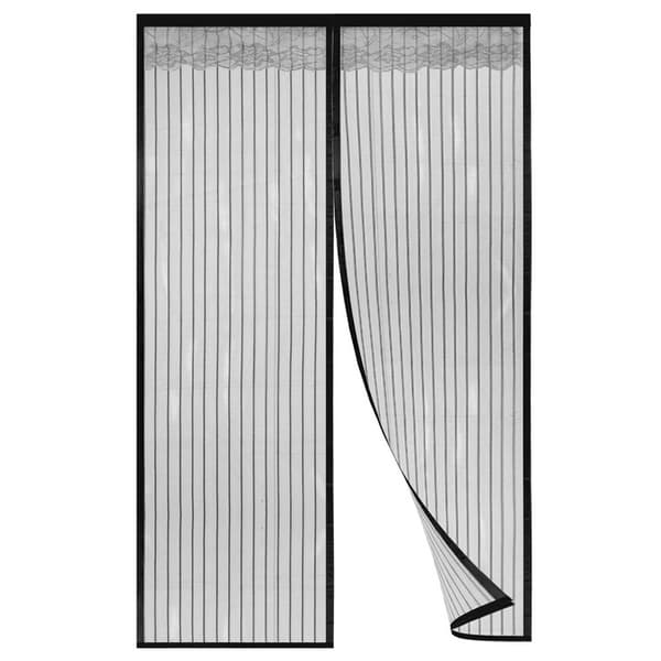 Magnetisk flugskärmsdörr 100 x 220 cm insektsskydd balkongdörr flugridå myggnät magnetisk gardin självhäftande montering utan borrning