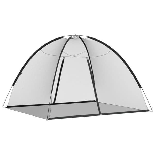 Myggnät med dörrar 220 mesh svart 200x180x135 cm
