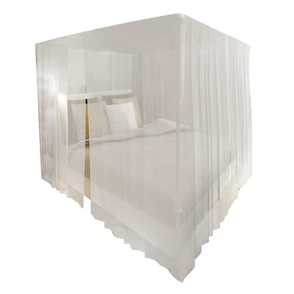 Myggnät för säng 220x200x210 cm vit 2-pack