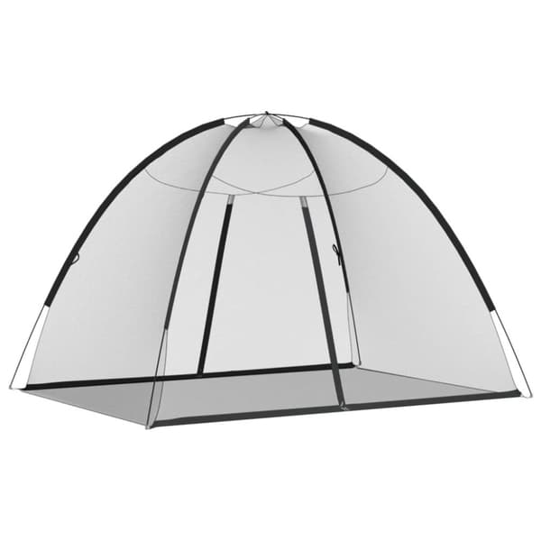 Myggnät med dörrar 220 mesh svart 200x150x140 cm