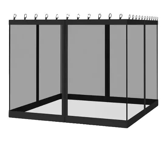Universellt Myggnät, Hållbar Polyester,10x10ft, Fyra-öppna dörrkrok-a