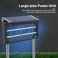 Miniatyrbillede 4 af 8: OBOSOE Solar Light Myggedræber Udendørs & Indendørs - Vandtæt 45×25×18cm, 4500V til Altan/Camping