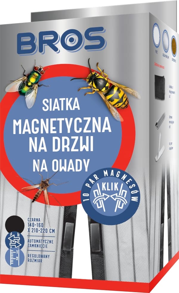 Myggnät för dörrar mot insekter 160x220 cm svart