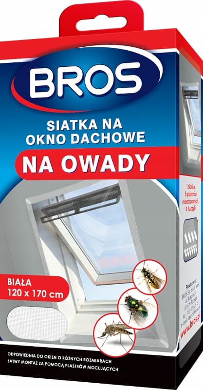 Kattoikkunan hyönteisverkko 120x170 valkoinen