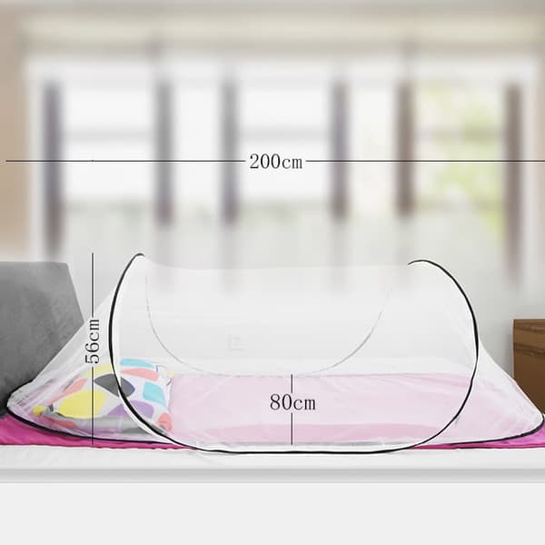 OBOSOE Pop Up hyttysverkko - Kannettava ja kokoontaitettava sänkyverkko sisä- ja ulkokäyttöön
