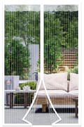 Pikkukuva 1 / 7: Bomclap hyttysverkko oveen magneettisella 90x210/100x220 cm – valkoinen/musta hyönteisverkko-ovi automaattisella sulkeutumisella