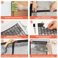 Pikkukuva 8 / 8: Bomclap hyttysverkko oveen magneettisella 90x210/100x220 cm – valkoinen/musta hyönteisverkko-ovi automaattisella sulkeutumisella