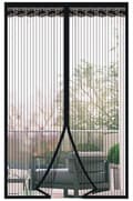 Pikkukuva 1 / 8: Bomclap hyttysverkko oveen magneettisella 90x210/100x220 cm – valkoinen/musta hyönteisverkko-ovi automaattisella sulkeutumisella
