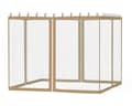 Miniatyrbild 2 av 2: Gazebo myggnät, hållbar polyester, enkel installation, storlek 12x12ft,brun, 360x360cm (12x12ft) = 360x360cm (12x12ft)