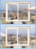 Miniatyrbild 3 av 8: OBOSOE Myggnät  för Fönster Dörr 4-pack – 150x 150/180/200cm Självhäftande Insektsnät utan Borrning, Enkel Montering