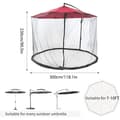 Miniatyrbillede 2 af 2: Parasol Myggenet, Tre-Dørs Design, Universel Pasform, Foldet for Nem Opbevaring,300x230cm 1lynlås