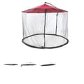 Miniatyrbillede 1 af 2: Parasol Myggenet, Tre-Dørs Design, Universel Pasform, Foldet for Nem Opbevaring,300x230cm 1lynlås