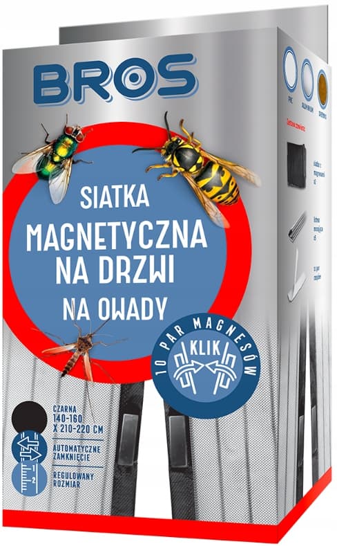 BROS Magneettinen hyönteisverkko oviin 160x220