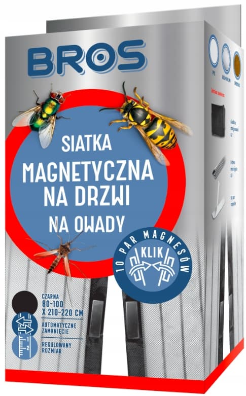 BROS Magneettinen hyönteisverkko oveen 100x220 cm 1 kpl