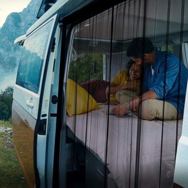Lollanda Universal mygge- og solbeskyttelse til bilens bagagerum – med kraftig velcro, myggenet til autocampere og camping