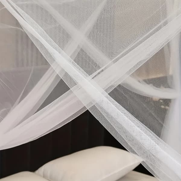 Lollanda Myggenet med LED Starlight til Seng, Queen Square Myggenet til King Size Seng - 190 x 210 x 240 cm