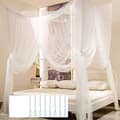 Miniatyrbillede 6 af 6: Lollanda Myggenet med LED Starlight til Seng, Queen Square Myggenet til King Size Seng - 190 x 210 x 240 cm