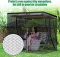 Miniatyrbillede 3 af 7: Lollanda Terrassenet Myggemiddel 1,25x2,05m, Insektnet – Dobbelt lynlås, til havegynge, Pergola og udendørs aktiviteter