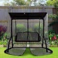 Miniatyrbillede 2 af 7: Lollanda Terrassenet Myggemiddel 1,25x2,05m, Insektnet – Dobbelt lynlås, til havegynge, Pergola og udendørs aktiviteter
