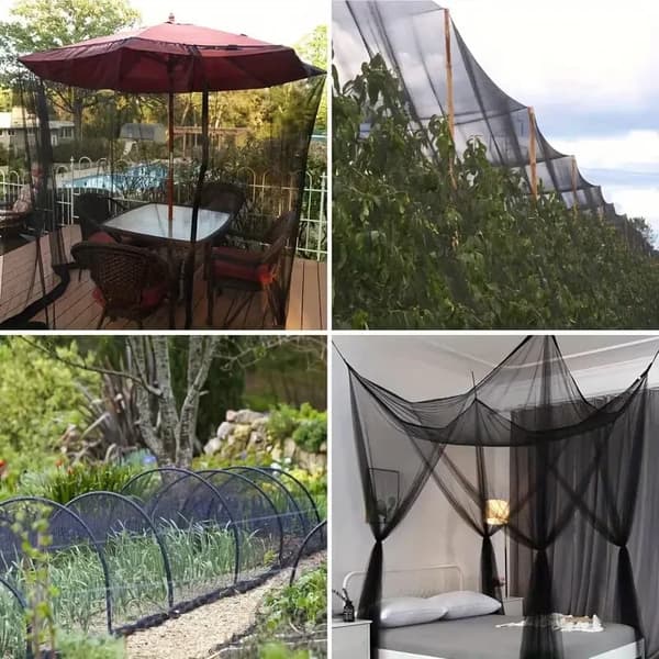 Lollanda Myggnät för Utomhus och Inomhus – Skyddsnät mot Insekter & Mygg, För Altan, Trädgård, Balkong, DIY-användning