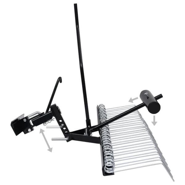 vidaXL Mossrivare för åkgräsklippare 120 cm