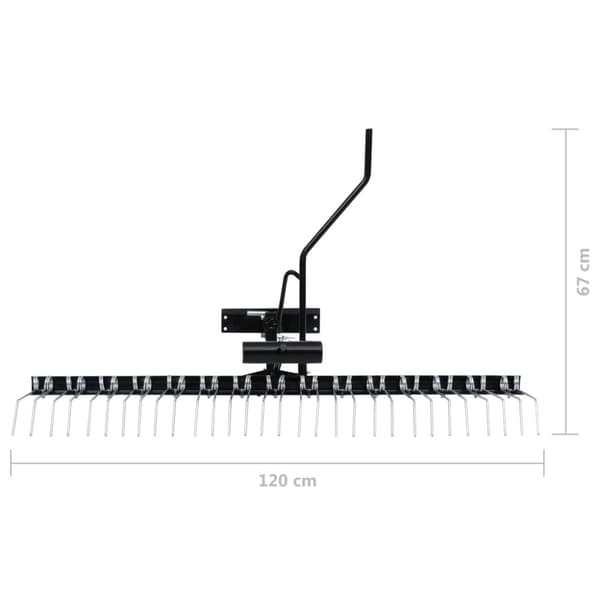 vidaXL Mossrivare för åkgräsklippare 120 cm