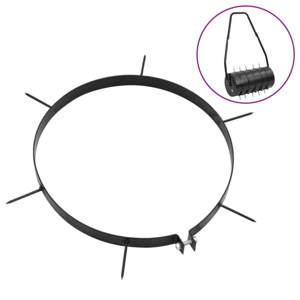 The Living Store klinger til plænelufter 5 stk. med pigge Ø 30 cm jern -  Plæneluftere & vertikalskærere