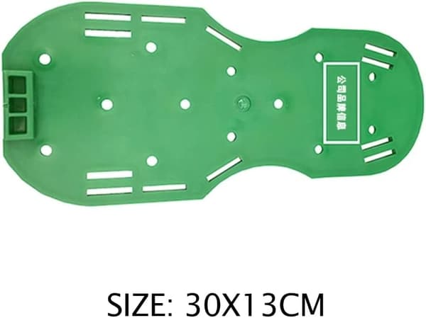 Nurmikon ilmastin kengät 1 pari - Piikkikengät puutarhanhoitoon, vihreä, 42 mm Kynsien syvyys