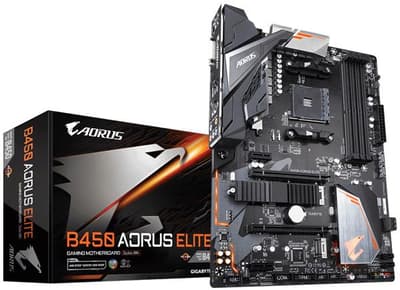 Gigabyte B450 AORUS ELITE AM4 ATX CPNT SND+GLN+U3.1+M2 SATA6GB/S DDR4 I