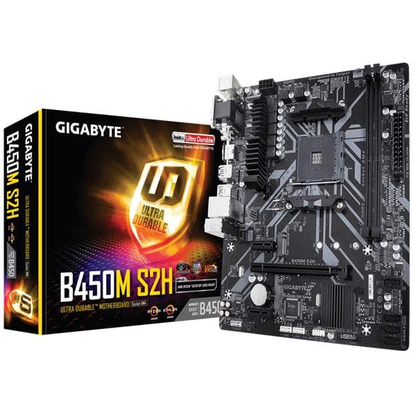 Gigabyte B450M S2H B450, Socket AM4, uATX