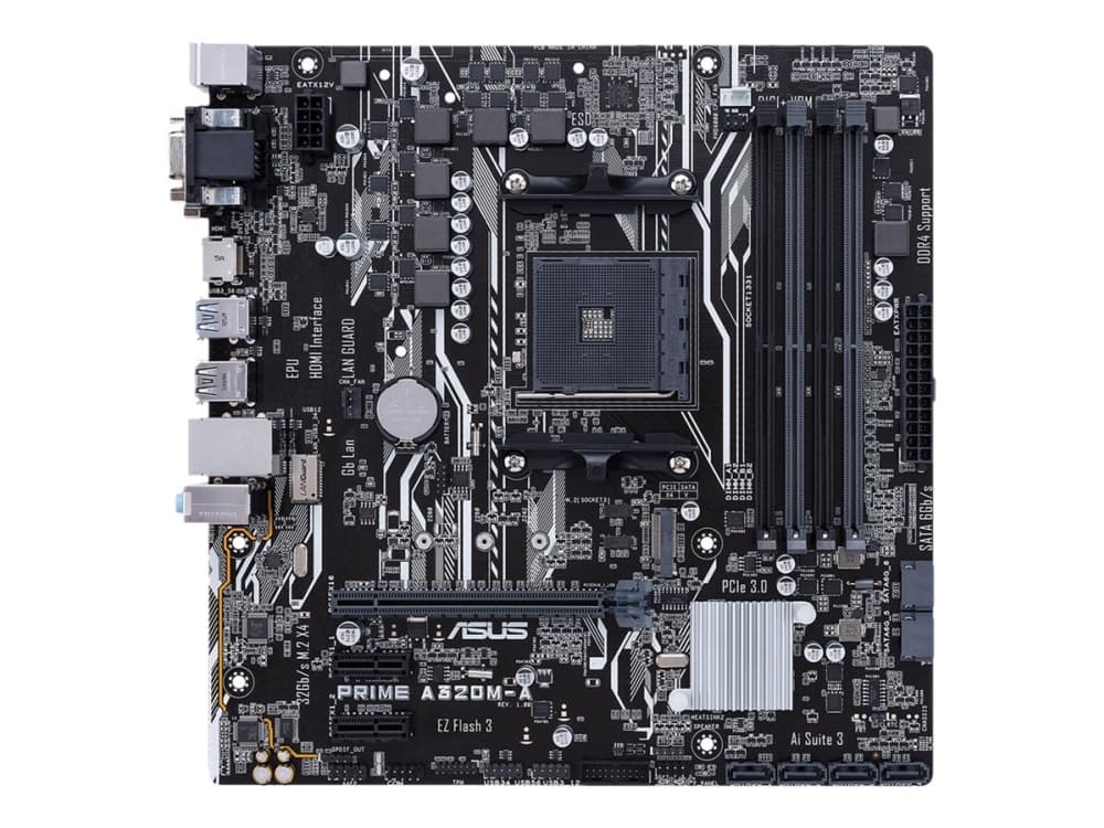 ASUS PRIME A320M-A AMD A320 Uttag AM4 micro ATX