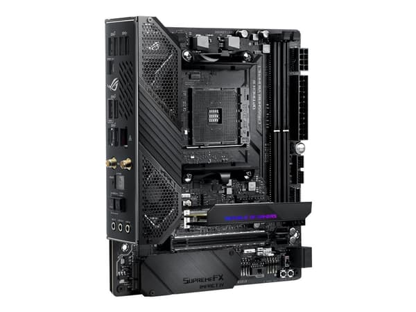 ASUS ROG Crosshair VIII Impact - Moderkort - ATX - Socket AM4 - AMD X570 Chipuppsättning - USB-C Gen2, USB 3.2 Gen 1, USB 3.2 Gen 2 - Gigabit LAN, 2.