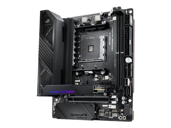 ASUS ROG Crosshair VIII Impact - Hovedkort - ATX - Socket AM4 - AMD X570 Chipset - USB-C Gen2, USB 3.2 Gen 1, USB 3.2 Gen 2 - Gigabit LAN, 2.5 Gigabi