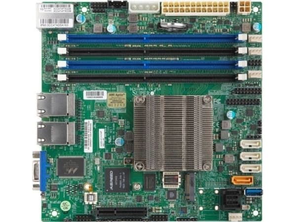 SUPERMICRO A2SDi-4C-HLN4F - Hovedkort - mini-ITX - Intel Atom C3558 - USB 3.0 - 4 x Gigabit LAN - innbygd grafikk