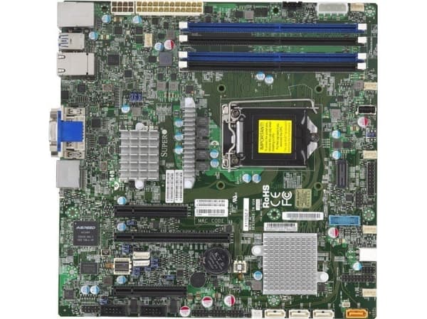SUPERMICRO X11SSZ-QF - Hovedkort - micro ATX - LGA1151 Socket - Q170 Chipset - USB 3.0 - 2 x Gigabit LAN - innbygd grafikk - HD Audio