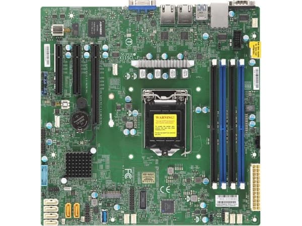 SUPERMICRO X11SCL-F - Hovedkort - micro ATX - LGA1151 Socket - C242 Chipset - USB 3.1 Gen 1 - 2 x Gigabit LAN - innbygd grafikk