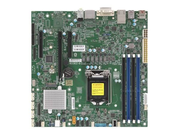 SUPERMICRO X11SCZ-Q - Hovedkort - micro ATX - LGA1151 Socket - Q370 Chipset - USB 3.0, USB 3.1, USB-C - 2 x Gigabit LAN - innbygd grafikk (CPU kreves