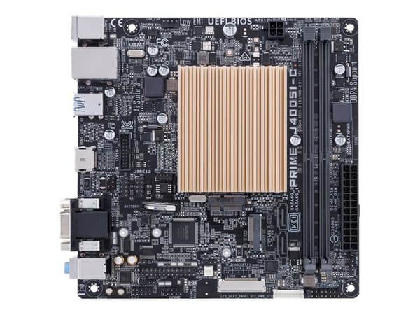 ASUS PRIME J4005I-C - Hovedkort - mini-ITX - Intel Celeron J4005 - USB 3.1 Gen 1 - Gigabit LAN - innbygd grafikk - HD-lyd (8-kanalers)