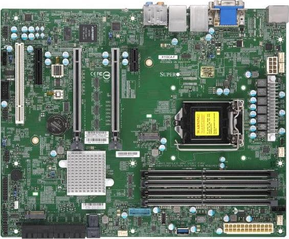 SUPERMICRO X11SCA-F - Hovedkort - ATX - LGA1151 Socket - C246 Chipset - USB 3.1 Gen 1, USB-C Gen2, USB 3.1 Gen 2 - 2 x Gigabit LAN - innbygd grafikk