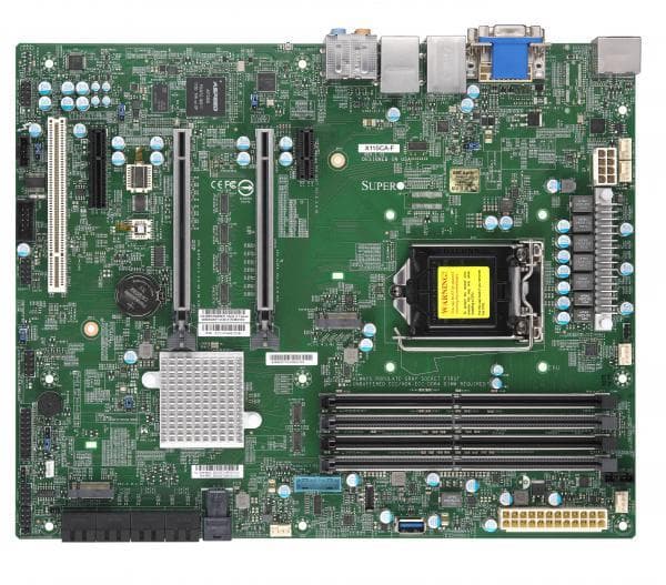 SUPERMICRO X11SCA-F - Hovedkort - ATX - LGA1151 Socket - C246 Chipset - USB 3.1 Gen 1, USB-C Gen2, USB 3.1 Gen 2 - 2 x Gigabit LAN - innbygd grafikk
