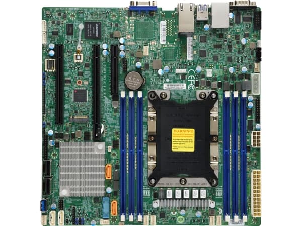 SUPERMICRO X11SPM-F - Hovedkort - micro ATX - Socket P - C621 Chipset - USB 3.0 - 2 x Gigabit LAN - innbygd grafikk