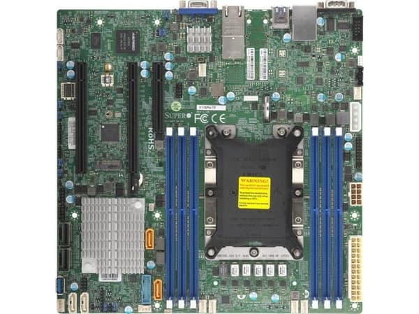 SUPERMICRO X11SPM-TF - Hovedkort - micro ATX - Socket P - C622 Chipset - USB 3.0 - 2 x 10 Gigabit LAN - innbygd grafikk